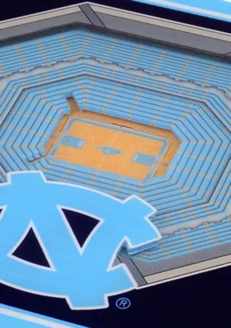YouTheFan NCAA North Carolina Tar Heels 3D StadiumView Coasters - Dean E. Smith Center
