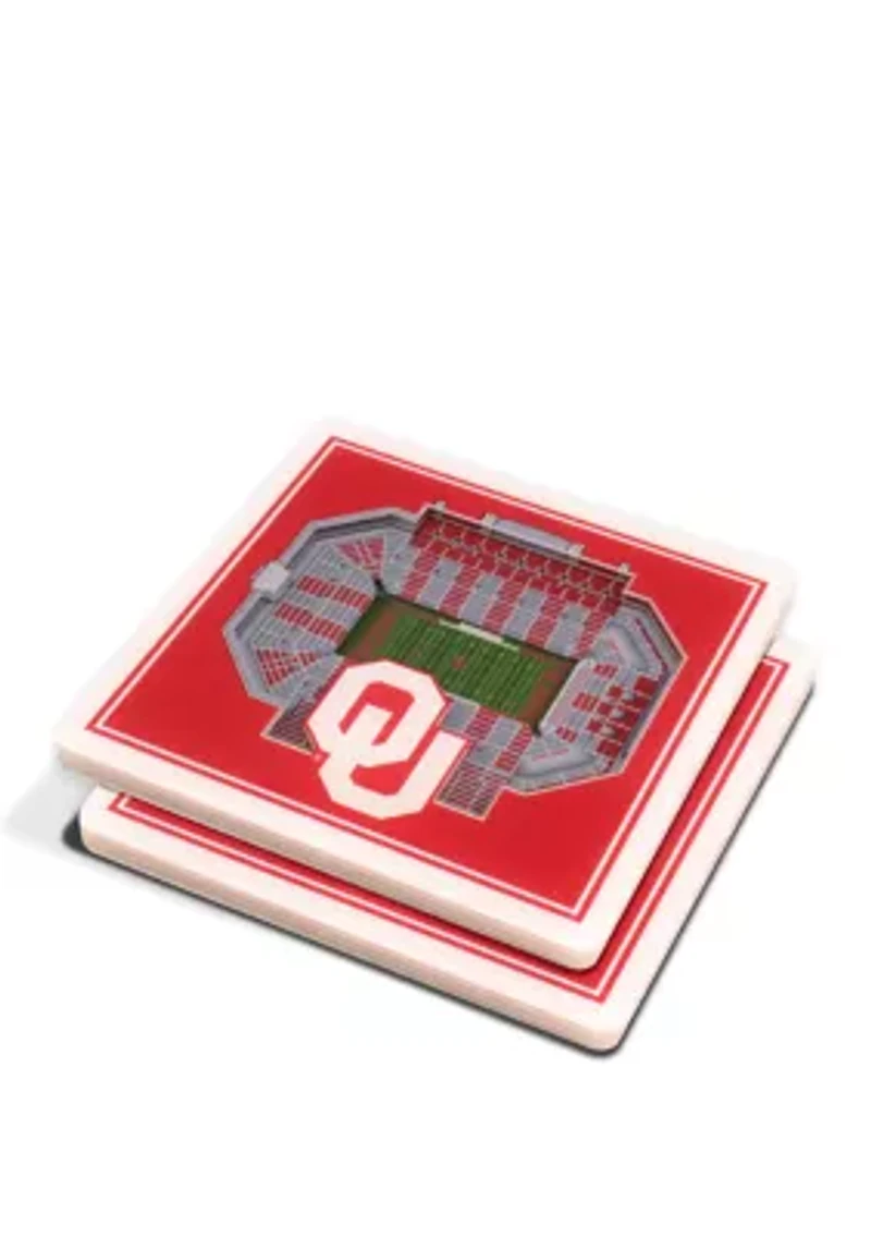 YouTheFan NCAA Oklahoma Sooners 3D StadiumView Coasters - Gaylord Family Oklahoma Memorial Stadium
