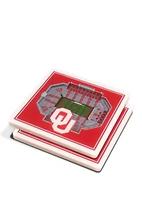 YouTheFan NCAA Oklahoma Sooners 3D StadiumView Coasters - Gaylord Family Oklahoma Memorial Stadium