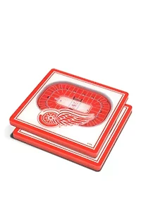 YouTheFan NHL Detroit Red Wings 3D StadiumView Coasters - Joe Louis Arena
