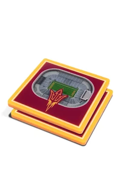 YouTheFan NCAA Arizona State Sun Devils 3D StadiumView Coasters - Sun Devil Stadium