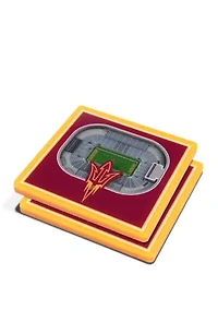 YouTheFan NCAA Arizona State Sun Devils 3D StadiumView Coasters - Sun Devil Stadium