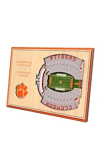NCAA ClemsonTigers 3D StadiumViews Memorial Stadium Desktop Display
