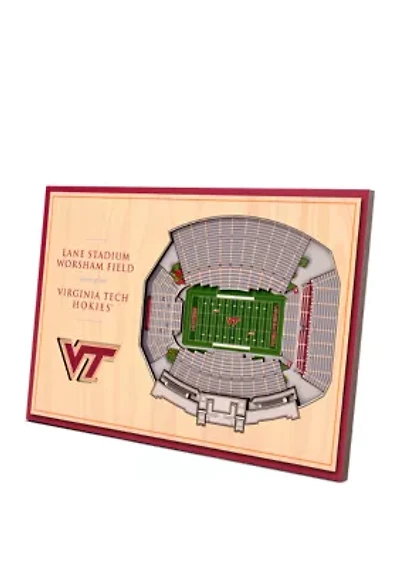 NCAA Virginia Tech Hokies 3D StadiumViews Desktop Display - Lane Stadium Worsham Field