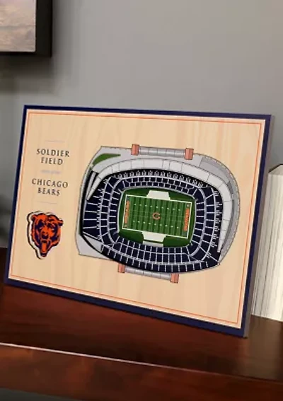 NFL Chicago Bears 3D StadiumViews Desktop Display - Soldier Field