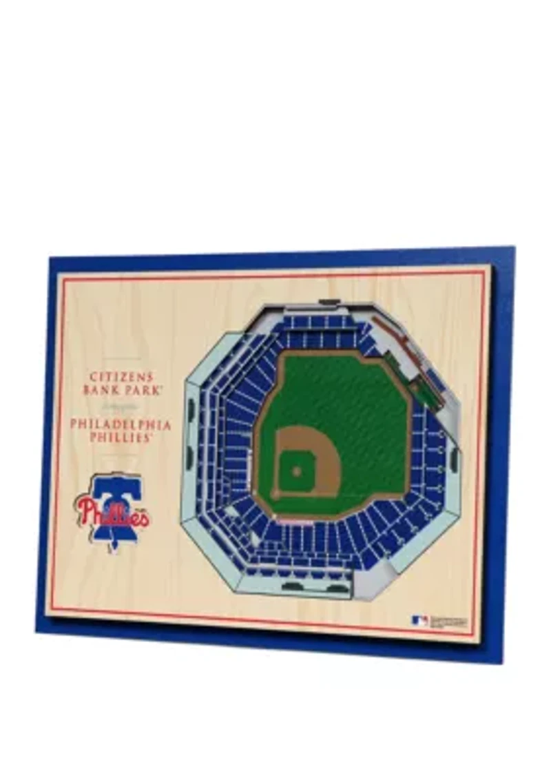YouTheFan MLB Philadelphia Phillies 5-Layer StadiumView 3D Wall Art - Citizens Bank Park