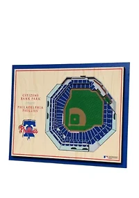 YouTheFan MLB Philadelphia Phillies 5-Layer StadiumView 3D Wall Art - Citizens Bank Park