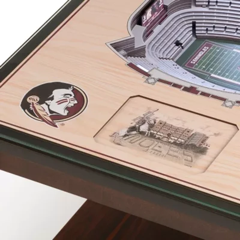 YouTheFan NCAA Florida State Seminoles 25-Layer StadiumViews Lighted End Table - Doak Campbell Stadium