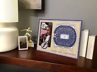 YouTheFan NHL Tampa Bay Lightning 3D StadiumView Picture Frame - Amalie Arena