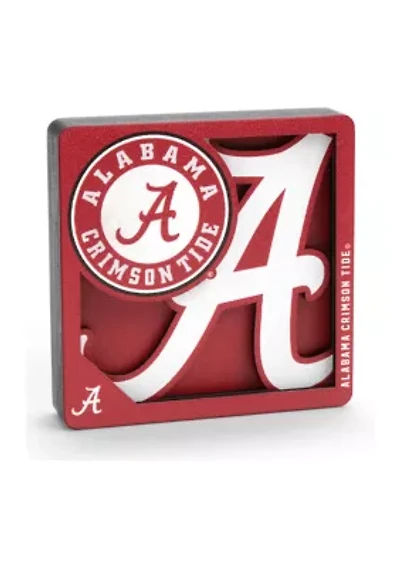 YouTheFan NCAA Alabama Crimson Tide 3D Logo Series Magnets