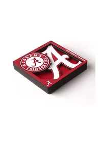YouTheFan NCAA Alabama Crimson Tide 3D Logo Series Magnets