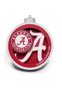 YouTheFan NCAA Alabama Crimson Tide 3D Logo Series Ornaments