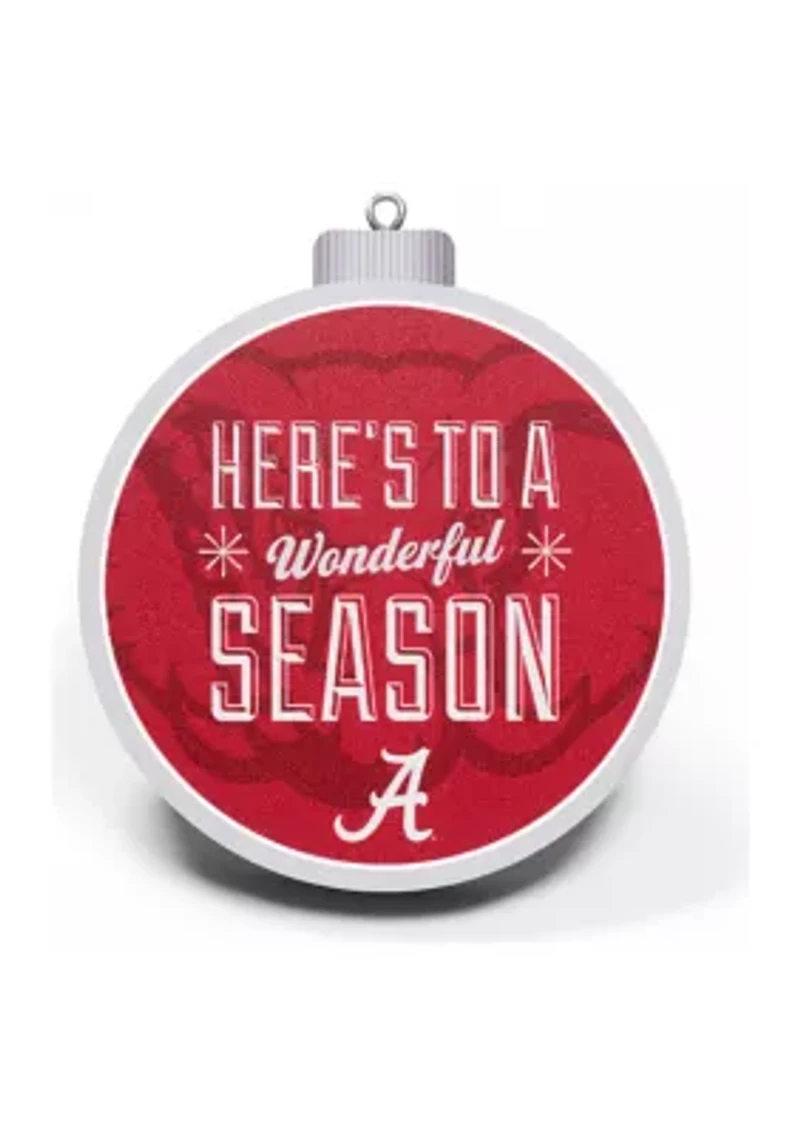 YouTheFan NCAA Alabama Crimson Tide 3D Logo Series Ornaments