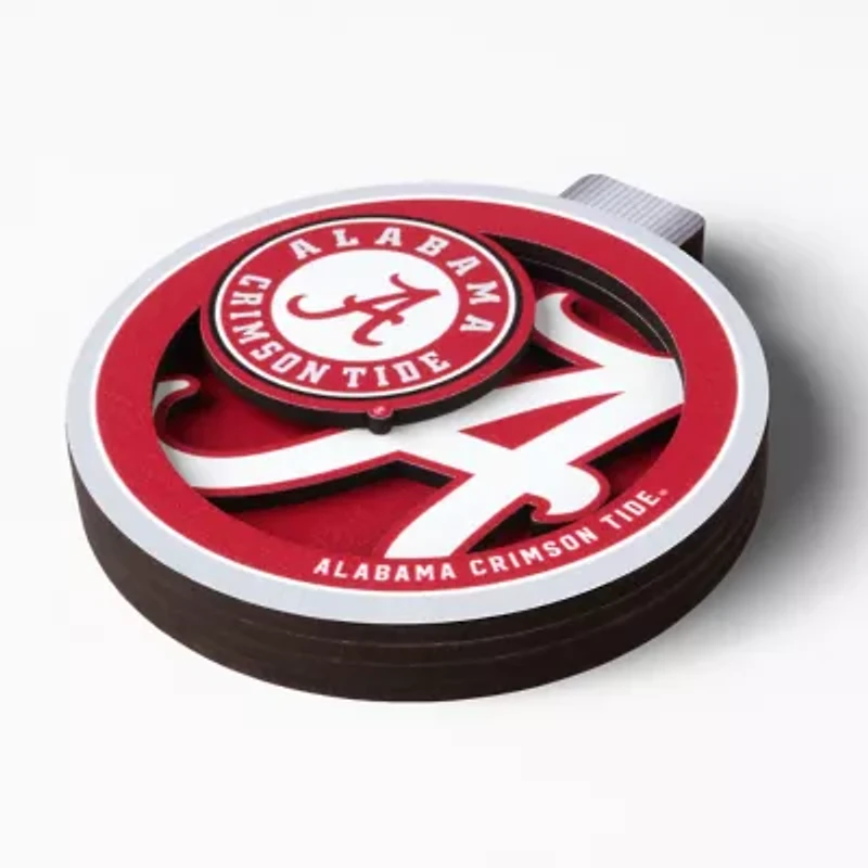 YouTheFan NCAA Alabama Crimson Tide 3D Logo Series Ornaments