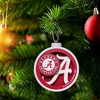 YouTheFan NCAA Alabama Crimson Tide 3D Logo Series Ornaments