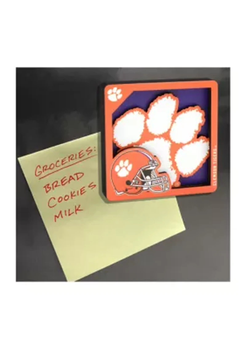 YouTheFan NCAA Clemson Tigers 3D Logo Series Magnets