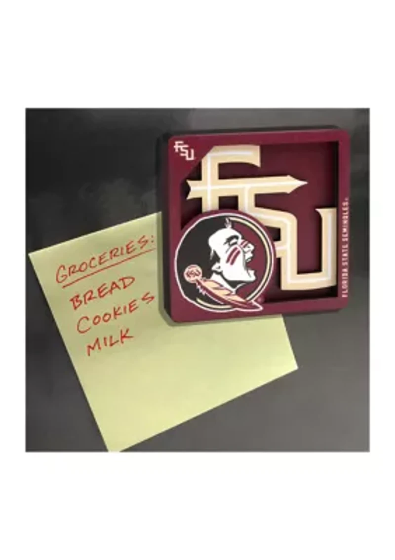 YouTheFan NCAA Florida State Seminoles 3D Logo Series Magnets