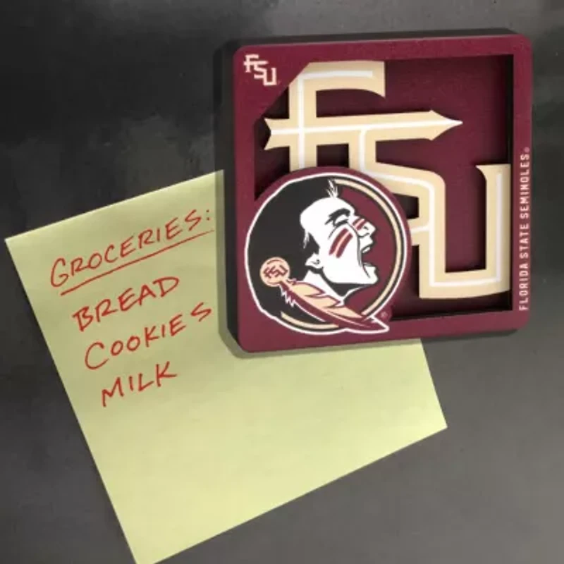 YouTheFan NCAA Florida State Seminoles 3D Logo Series Magnets