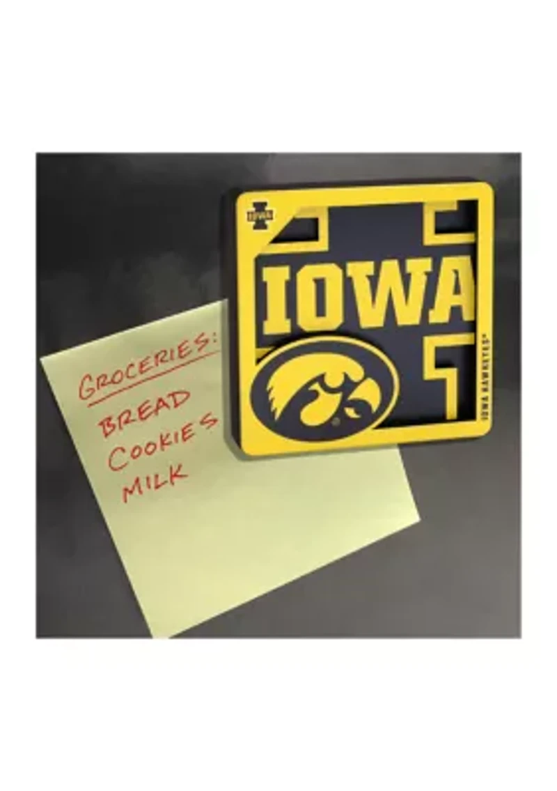 YouTheFan NCAA Iowa Hawkeyes 3D Logo Series Magnets