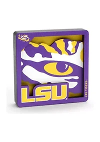 YouTheFan NCAA LSU Tigers 3D Logo Series Magnets