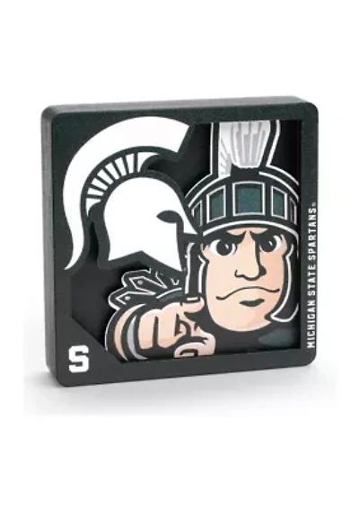 YouTheFan NCAA Michigan State Spartans 3D Logo Series Magnets