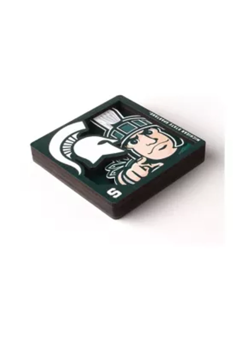 YouTheFan NCAA Michigan State Spartans 3D Logo Series Magnets