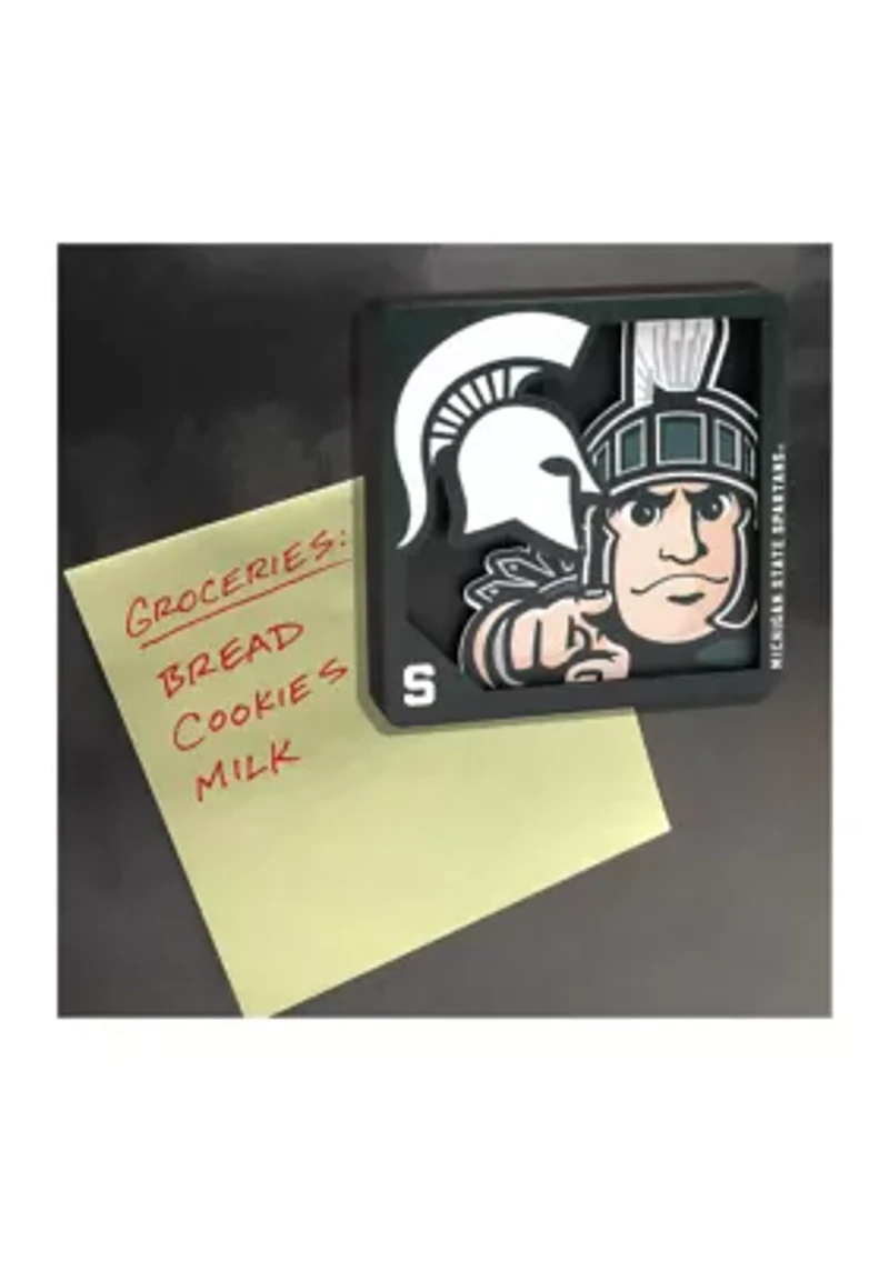 YouTheFan NCAA Michigan State Spartans 3D Logo Series Magnets