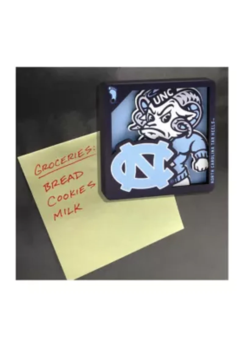 YouTheFan NCAA North Carolina Tar Heels 3D Logo Series Magnets
