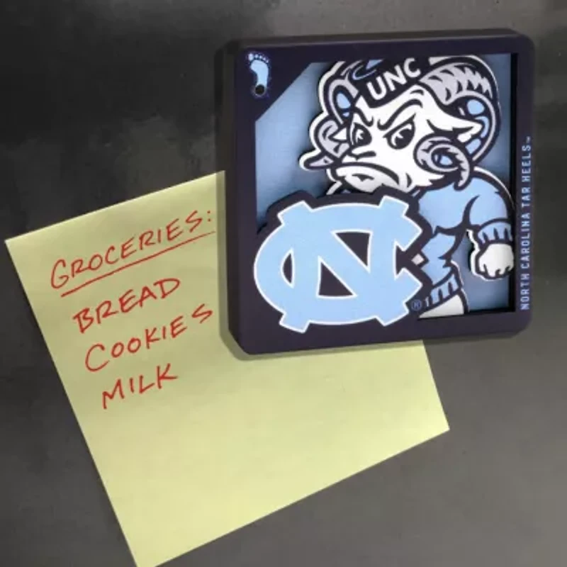 YouTheFan NCAA North Carolina Tar Heels 3D Logo Series Magnets