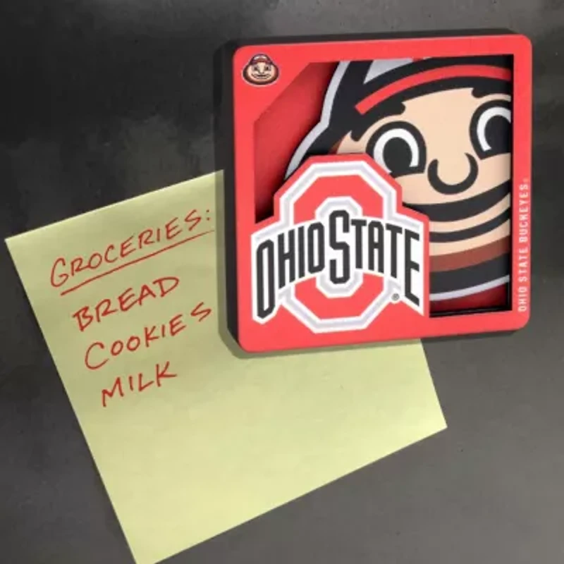 YouTheFan NCAA Ohio State Buckeyes 3D Logo Series Magnets