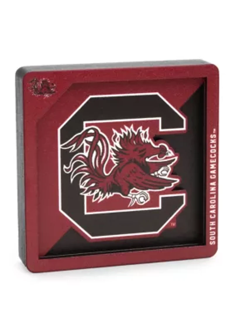 YouTheFan NCAA South Carolina Gamecocks 3D Logo Series Magnets