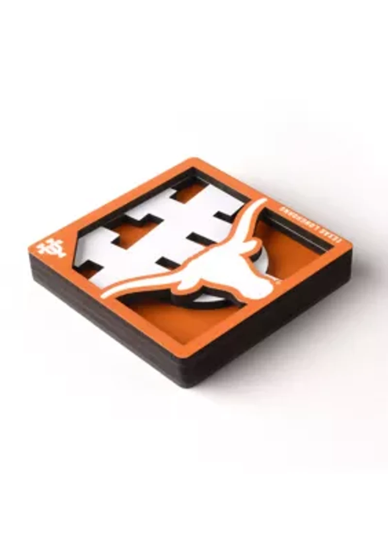 YouTheFan NCAA Texas Longhorns 3D Logo Series Magnets