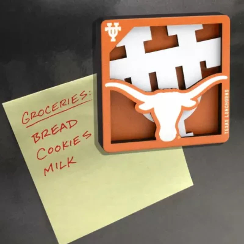YouTheFan NCAA Texas Longhorns 3D Logo Series Magnets