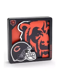 YouTheFan NFL Chicago Bears 3D Logo Series Magnets