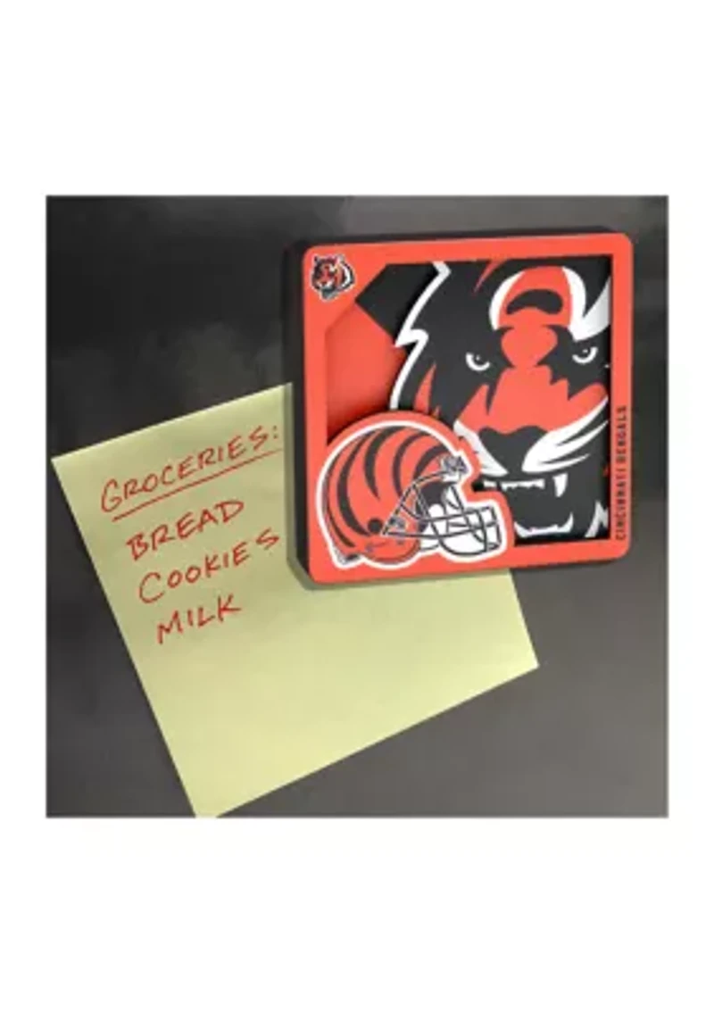 YouTheFan NFL Cincinnati Bengals 3D Logo Series Magnets