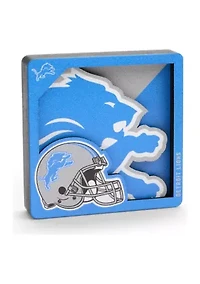 YouTheFan NFL Detroit Lions 3D Logo Series Magnets