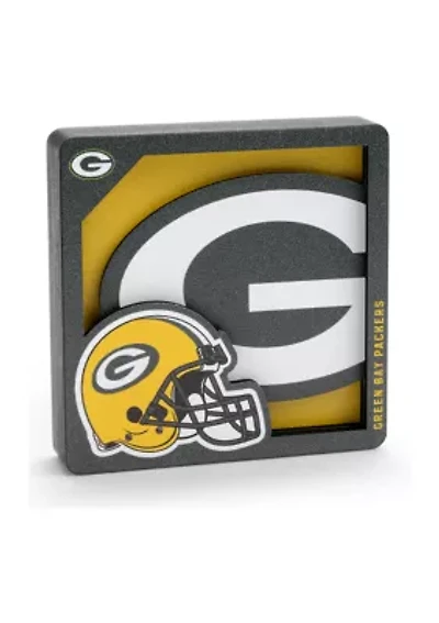 YouTheFan NFL Green Bay Packers 3D Logo Series Magnets