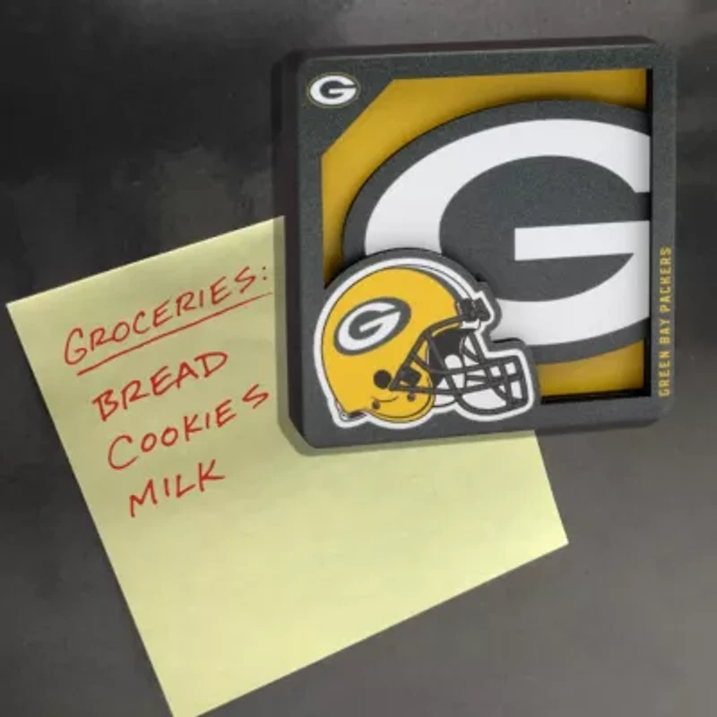 YouTheFan NFL Green Bay Packers 3D Logo Series Magnets