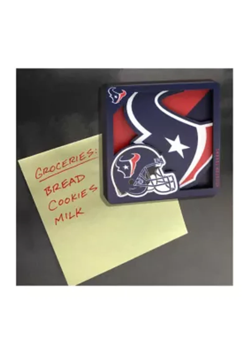 YouTheFan NFL Houston Texans 3D Logo Series Magnets