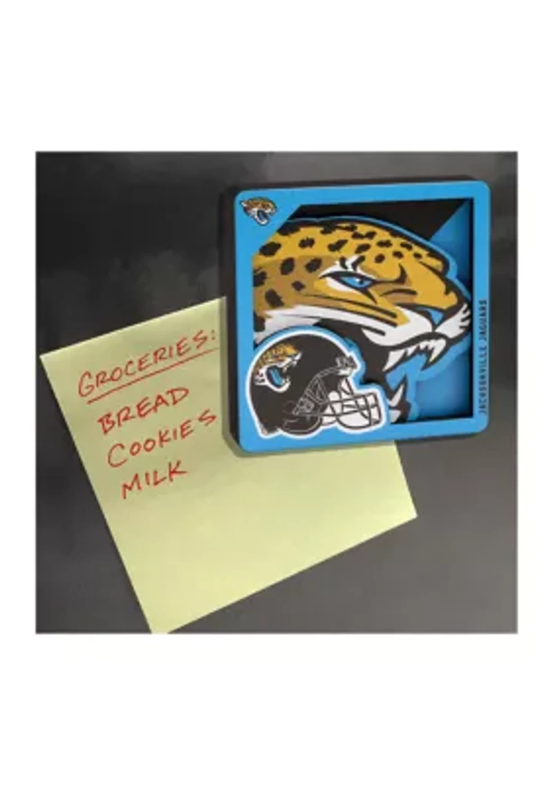 YouTheFan NFL Jacksonville Jaguars 3D Logo Series Magnets