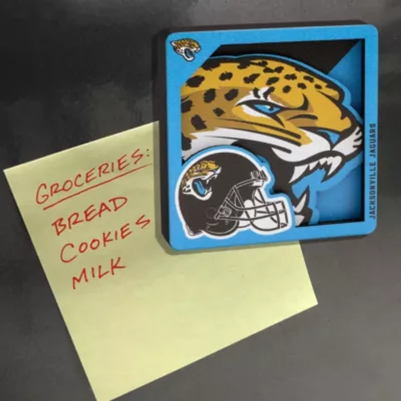 YouTheFan NFL Jacksonville Jaguars 3D Logo Series Magnets