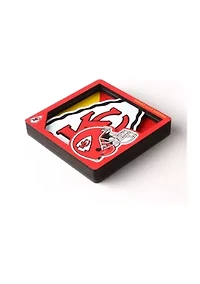 YouTheFan NFL Kansas City Chiefs 3D Logo Series Magnets