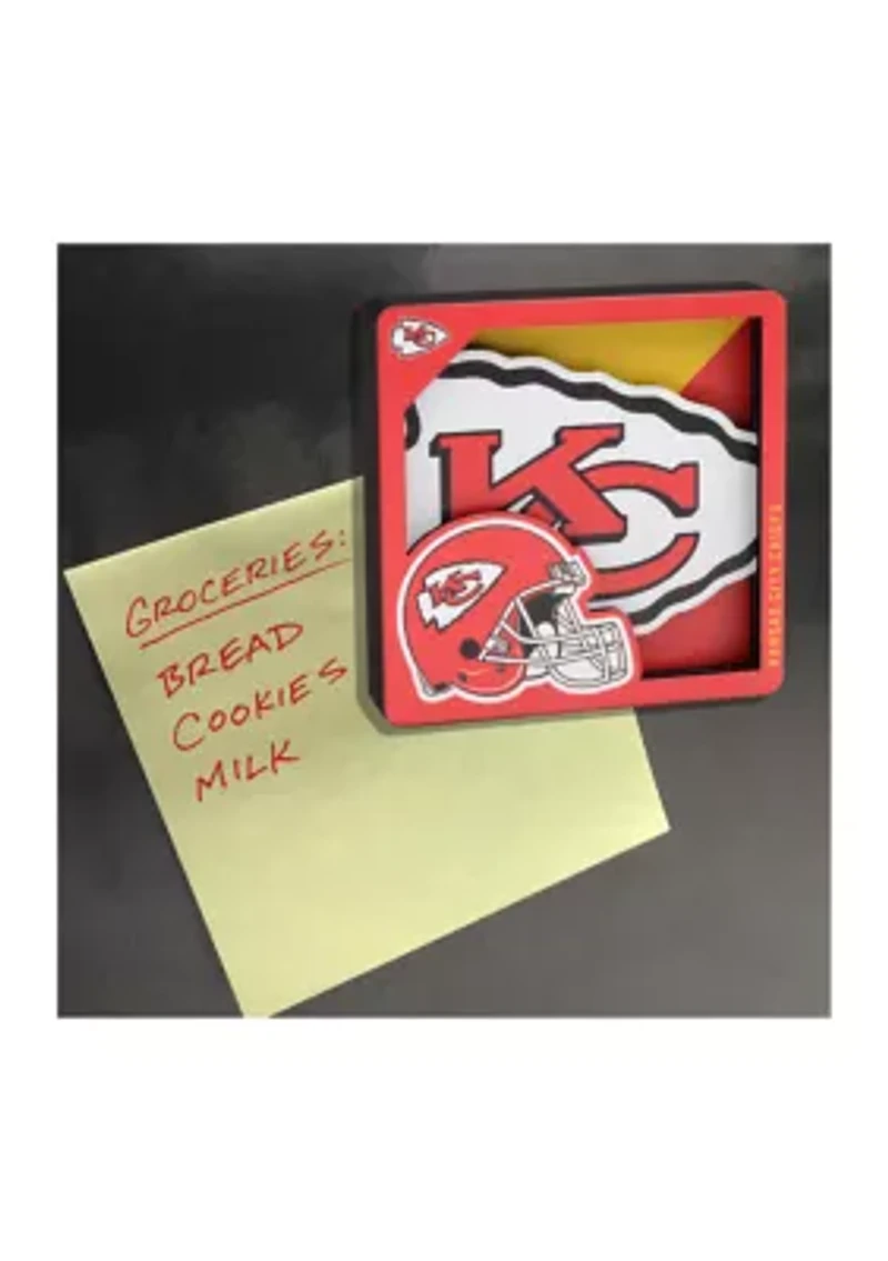 YouTheFan NFL Kansas City Chiefs 3D Logo Series Magnets