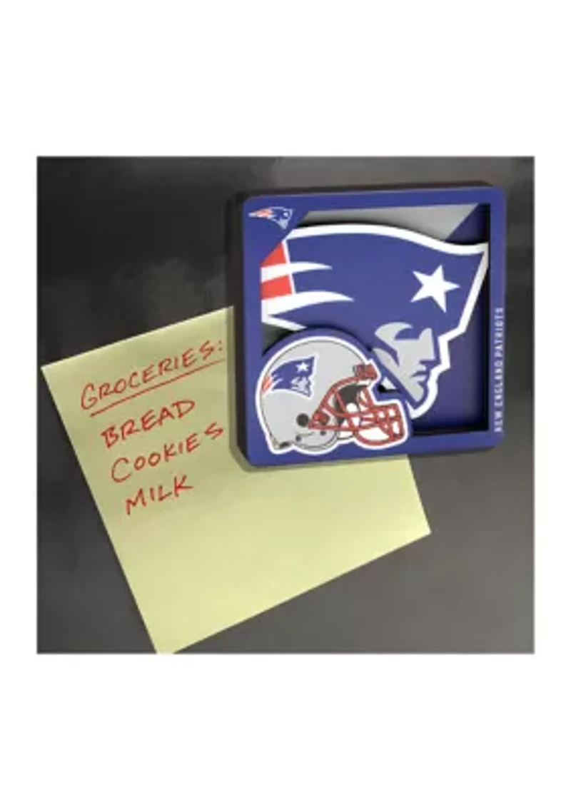 YouTheFan NFL New England Patriots 3D Logo Series Magnets
