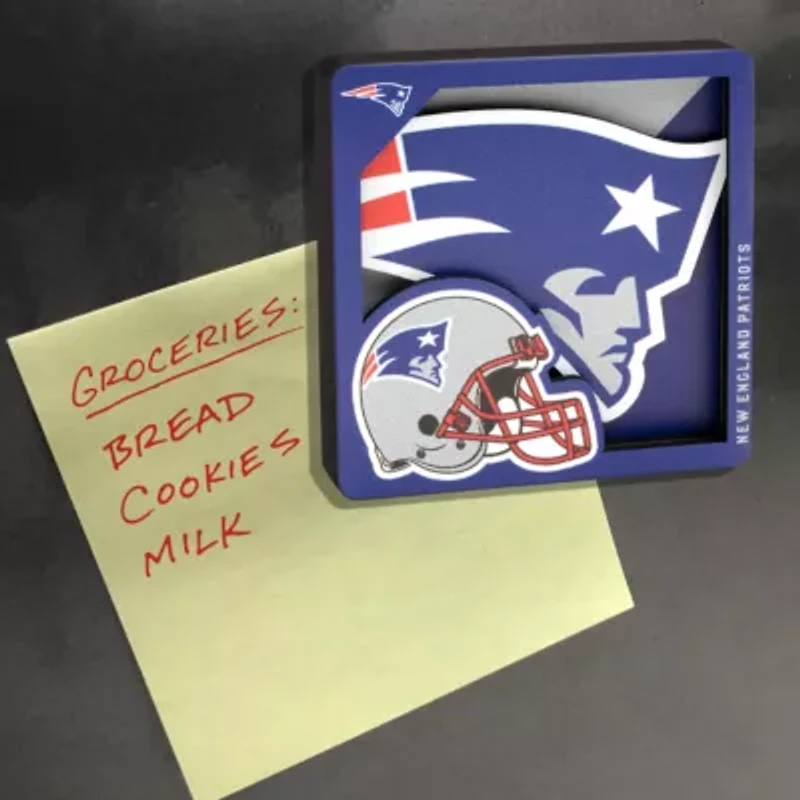 YouTheFan NFL New England Patriots 3D Logo Series Magnets