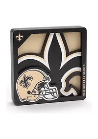YouTheFan NFL New Orleans Saints 3D Logo Series Magnets