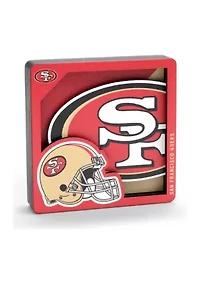 YouTheFan NFL San Francisco 49ers 3D Logo Series Magnets