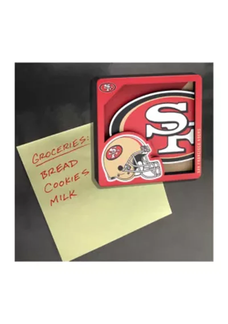 YouTheFan NFL San Francisco 49ers 3D Logo Series Magnets