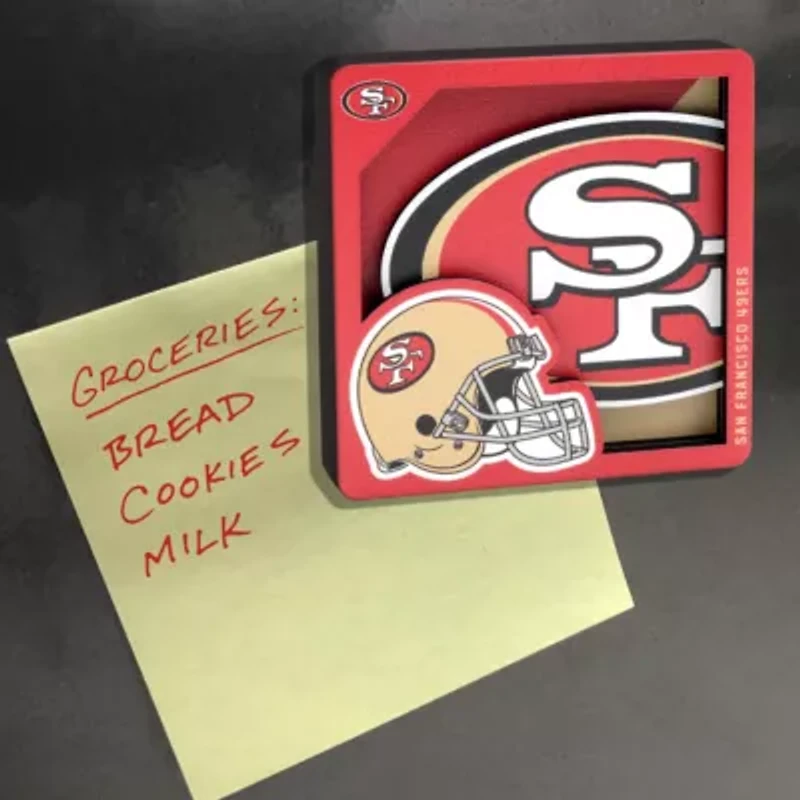 YouTheFan NFL San Francisco 49ers 3D Logo Series Magnets