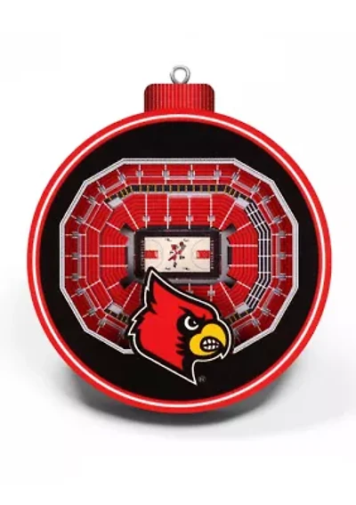 YouTheFan NCAA  Louisville Cardinals 3D StadiumView Ornament - KFC Yum! Center